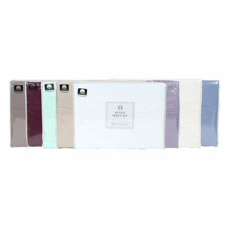 Monarch Brands First Ave 4-Piece Sheet Set, Assorted Colors, Full, 4PK SS-FULL-300-FA-CS